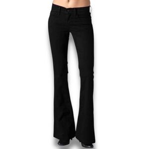 Goldsign Black Vintage Y2K Low Rise Flare Leg Silvie Jeans Size 28